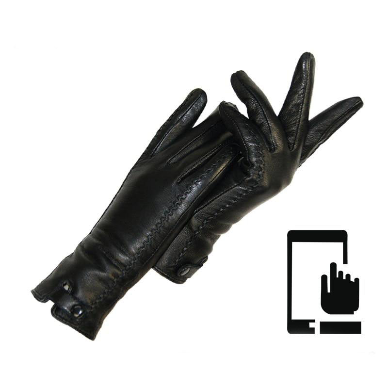 Gants en cuir tactiles pour femme