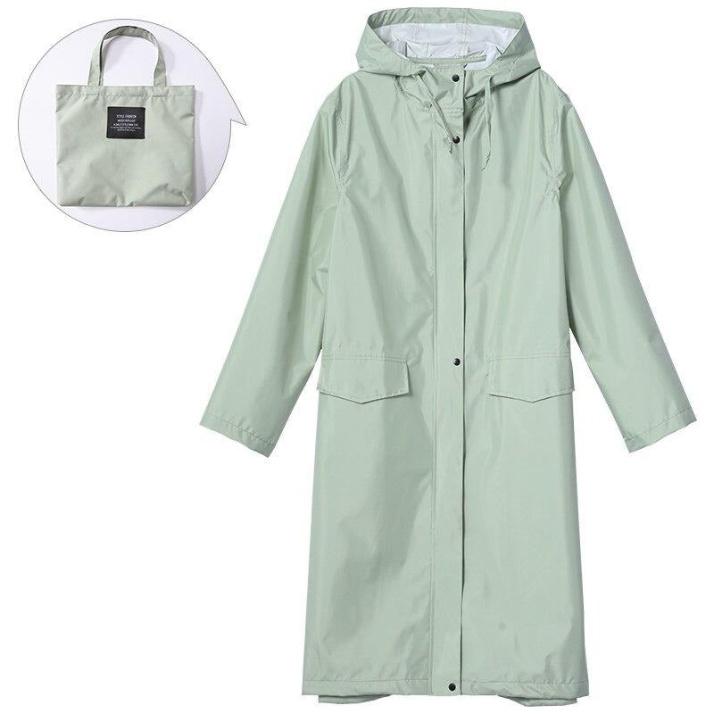 Imperméable à capuche pour femme