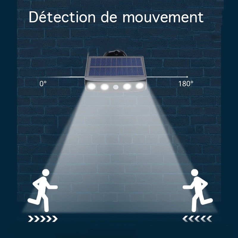 Lampe puissante solaire rotative