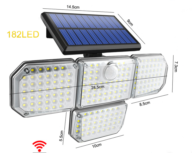 Lampe LED solaire multidirectionnelle
