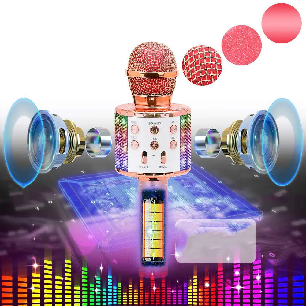Microphone karaoké 4 en 1