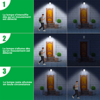 Lampe LED solaire à clipser