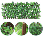 Clôture de jardin extensible en plantes artificielles