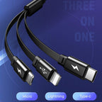 Câble USB rétractable 3 en 1 - [1 acheté = 1 OFFERT]