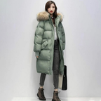 Judith - Parka longue matelassée avec capuche pour femme