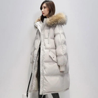 Judith - Parka longue matelassée avec capuche pour femme