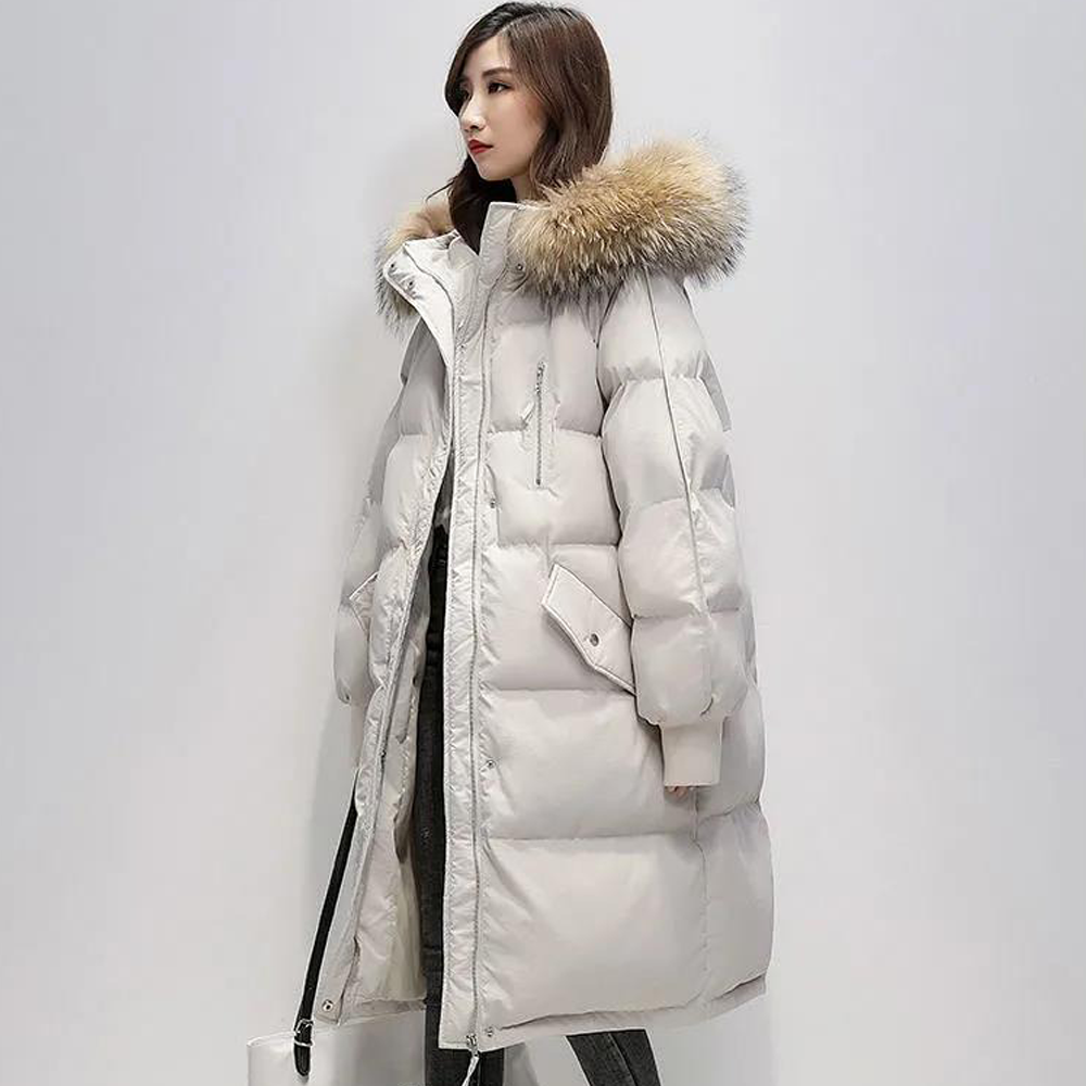 Judith - Parka longue matelassée avec capuche pour femme