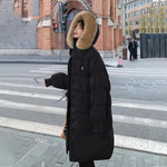 Judith - Parka longue matelassée avec capuche pour femme