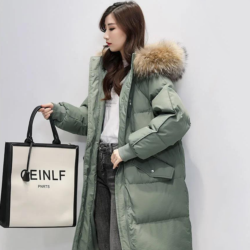 Judith - Parka longue matelassée avec capuche pour femme